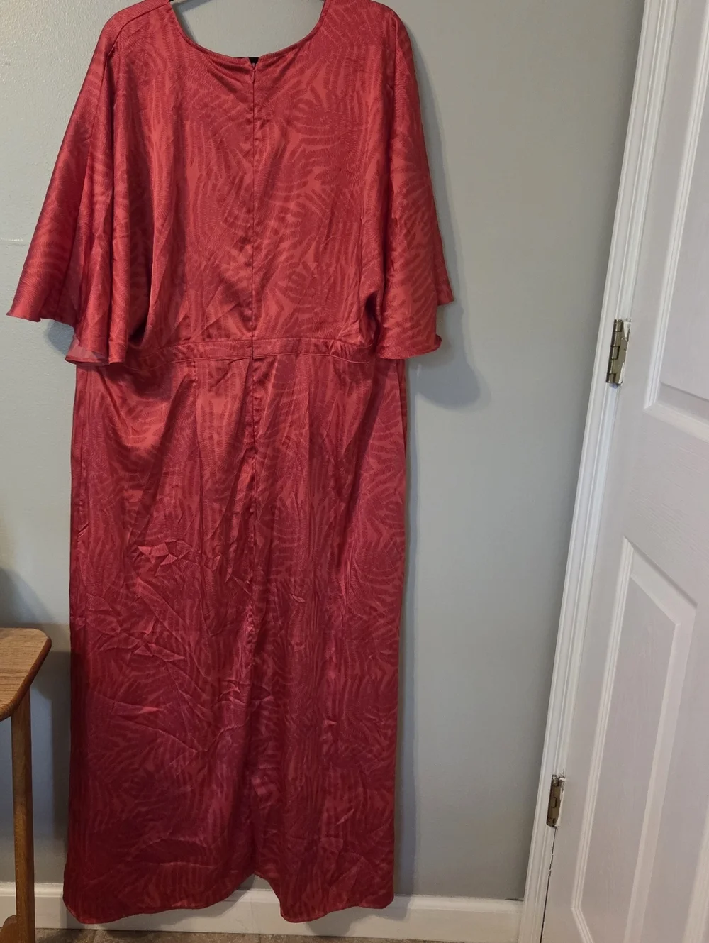 Fe Noel x Target Womens Plus Size Red Satin Maxi Dress. Sz 22 Beach - Picture 7 of 9